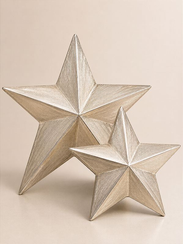 Estrela Decorativa Dobrável em Tecido 62cm | Enfeite Natalino para Árvore, Guirlandas e Cenários | Diversos Tamanhos | Delicare Home