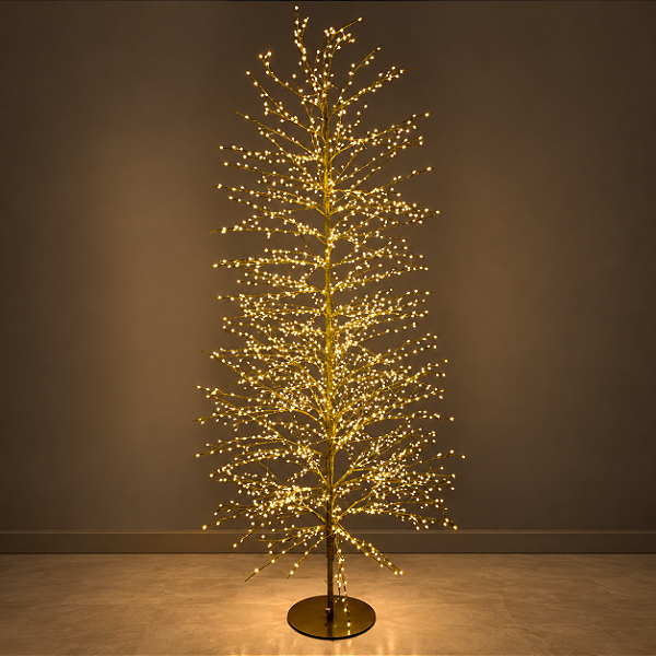 Árvore de Natal Fio de Fada 2,10 m com 2700 LEDs Branco Quente Bivolt