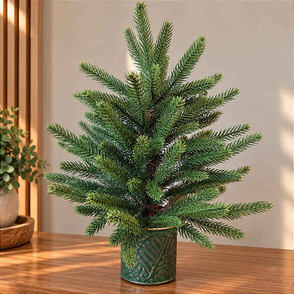 Pinheiro de natal realista 45 cm