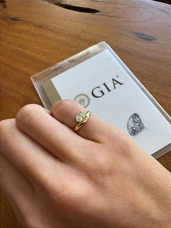 ANEL GOTA DIAMANTE GIA