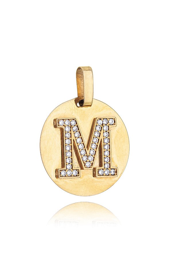 PINGENTE MEDALHA LETRA