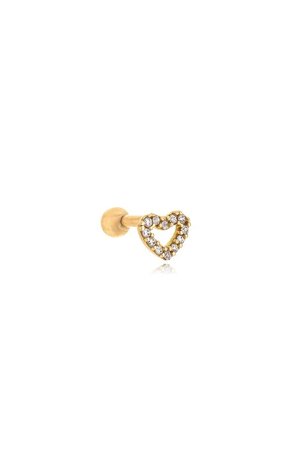 PIERCING CORAÇÃO ZIRCONIA