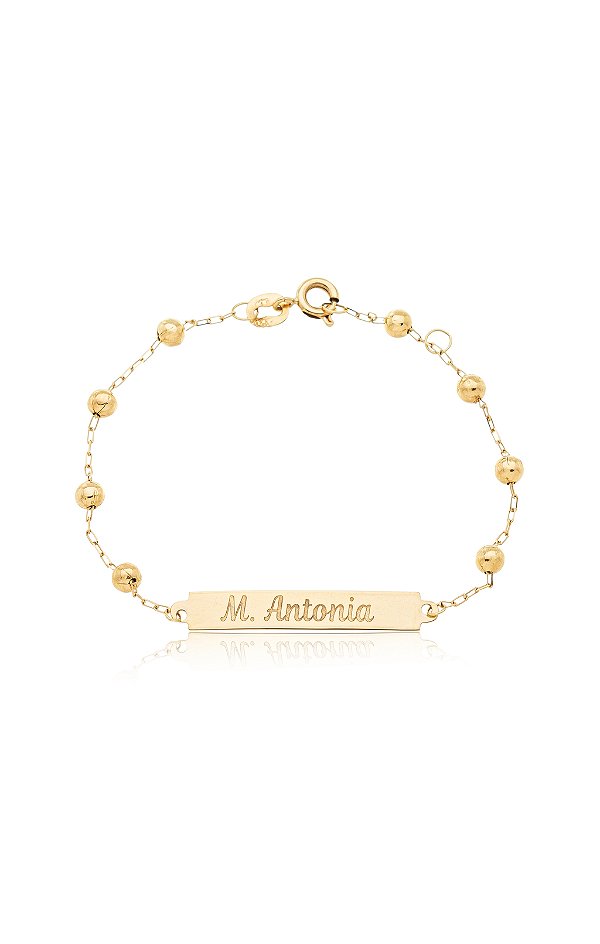 INFANTIL PULSEIRA COM BOLINHAS PLAQUINHA
