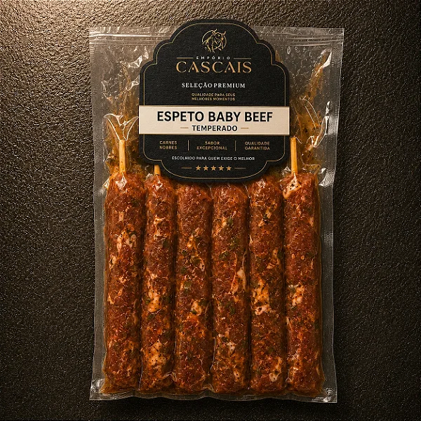 Espeto Baby Beef Temperado aproximadamente 500 gramas