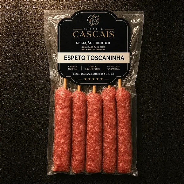 Espeto de Linguiça aproximadamente 500 gramas