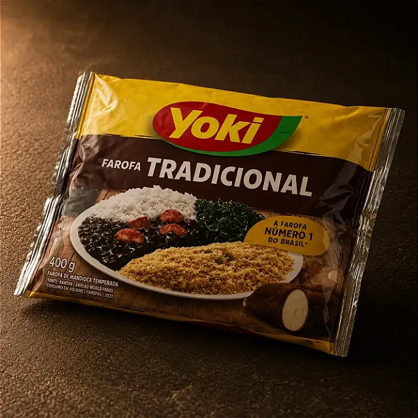 Farofa Tradicional Yoki 400 gramas