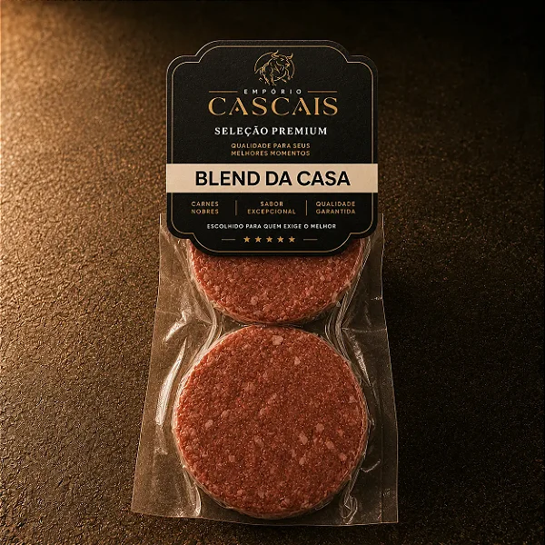Hamburguer Blend da Casa (Patinho com Toque de Bacon) aproximadamente 300 gramas