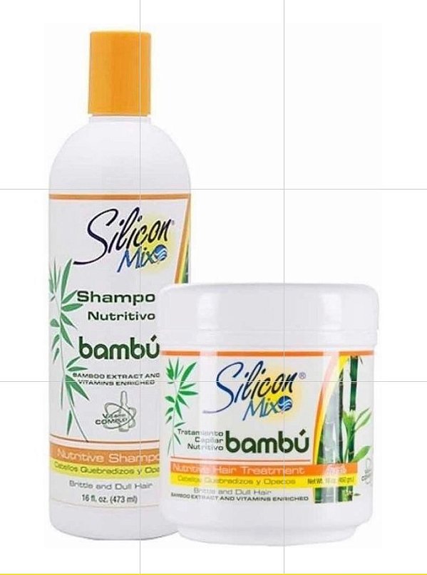 Kit Silicon Mix Bambu Shampoo 473ml + Máscara 450g