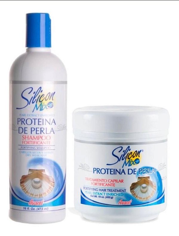Kit Silicon Mix Perla Shampoo 473ml + Máscara 450g