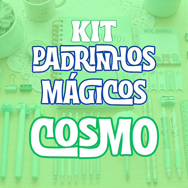 Kit Padrinhos Mágicos - Cosmo (verde)