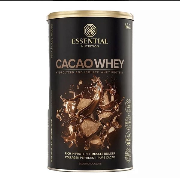 Whey Cacau Hidrolizado e Isolado 420g Zero Lactose