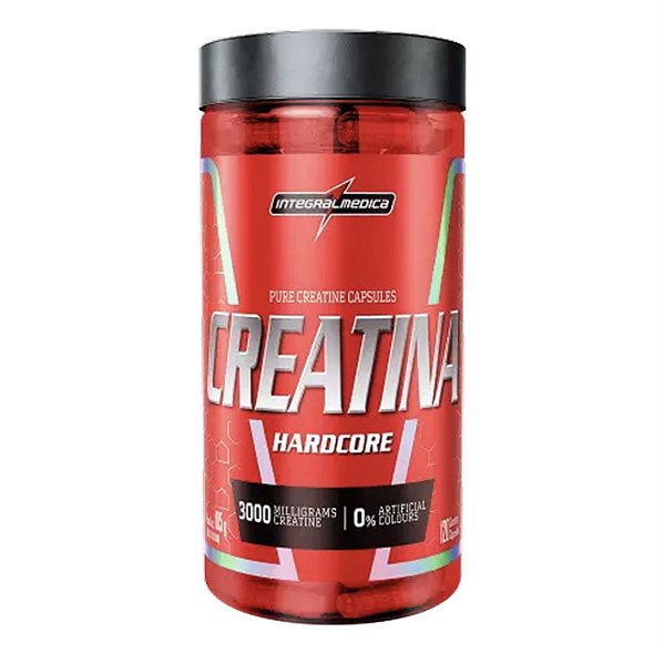 creatina hardcore 60 capsulas 3000mg - integralmedica