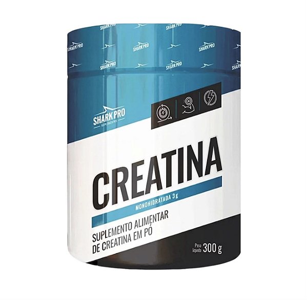 creatina 100% pura - shark pro 300g