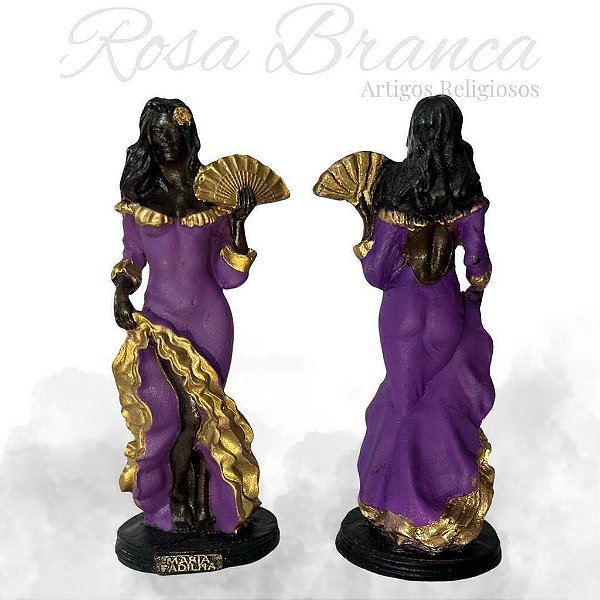 Imagem Resina Premium - Maria Padilha Roxa - 15cm