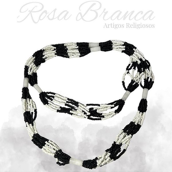 Brajá 7 Fios Preto e Branco