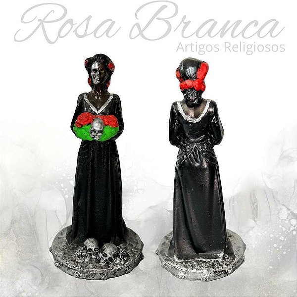 Imagem Resina Premium - Rosa Caveira - 15cm