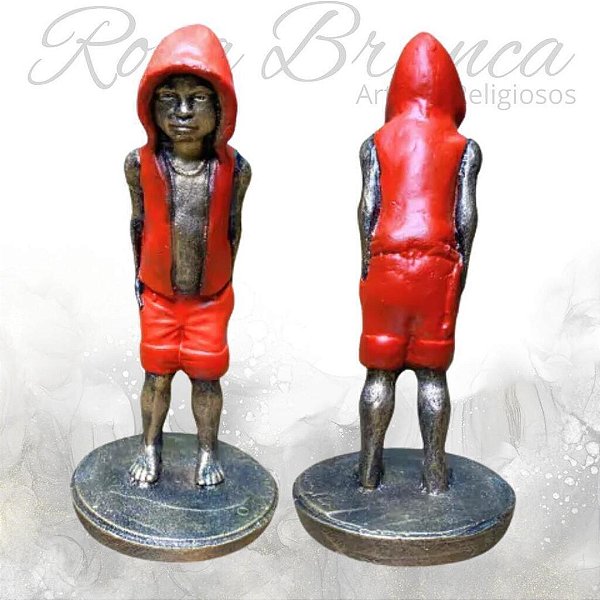 Imagem Resina Premium - Exu Mirim - 15cm