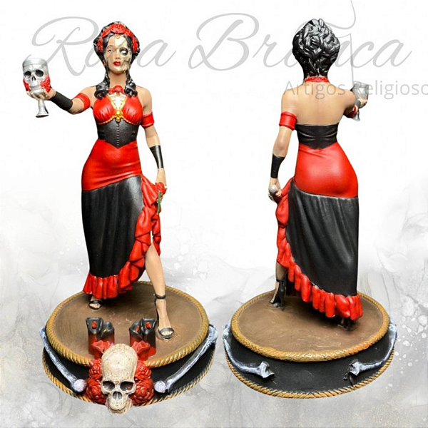 Imagem Premium - Pomba Gira Rosa Caveira - Vermelha