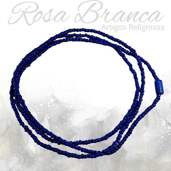 Guia de Miçangas - Azul Com Firma