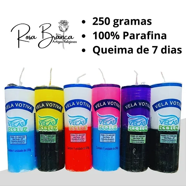 Vela 7 Dias - Bicolor - Unidade