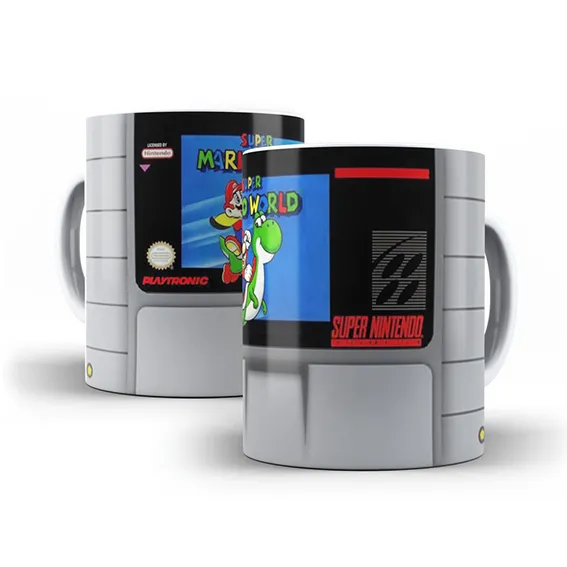 Caneca Cartucho Super Mario World