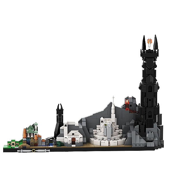 Conjunto de Blocos de Montar Ring King Skyline - O Senhor dos Anéis