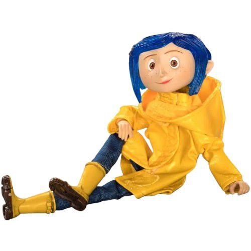 Coraline Yellow Raincoat Figura Neca