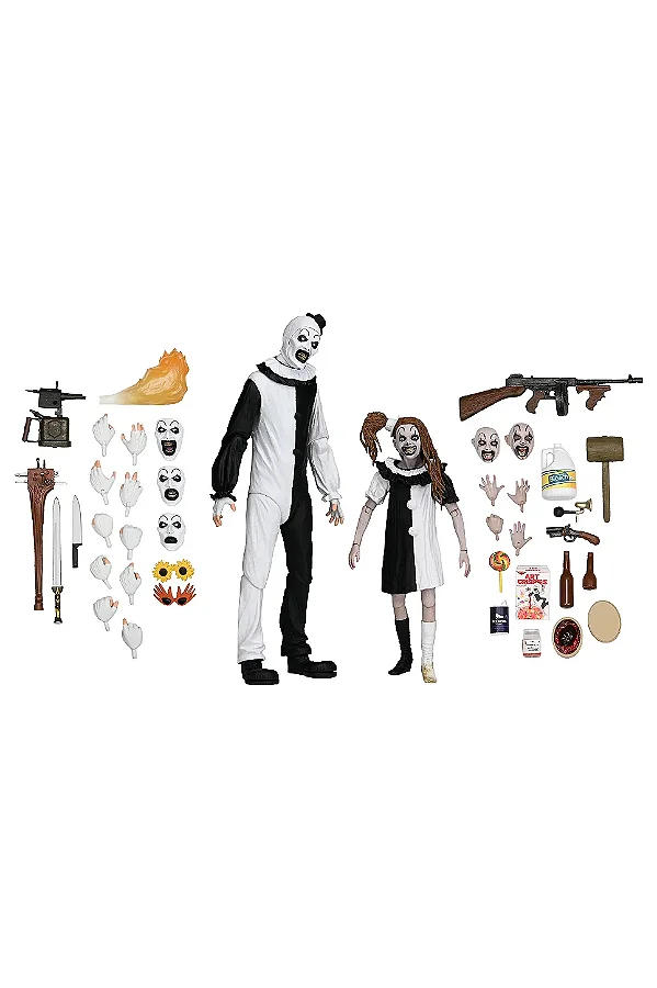 NECA Action Figure Terrifier 2 Art the Clown & Little Pale Girl
