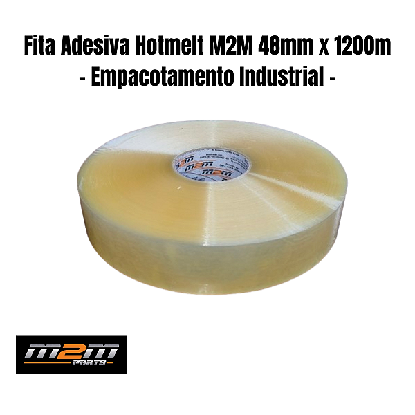 Fita Adesiva Transparente Hotmelt M2M 48mm x 1200m Em Dracena