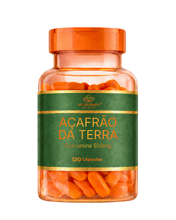 Açafrão-da-terra 500mg (Curcumina) - 120 Cápsulas