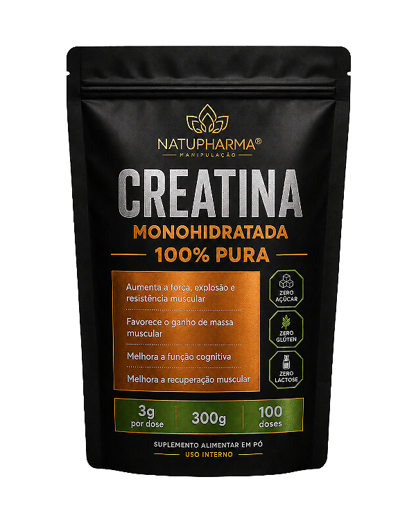 Creatina monohidratada 300g / 99,9% creatina
