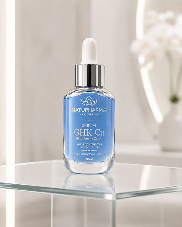 GHK-Cu (Peptídeo de Cobre) 1% em base sérum q.s.p. 30ml/30g