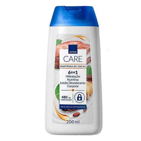 Loção Hidratante Corporal Avon Care Manteiga de Cacau 200ml.