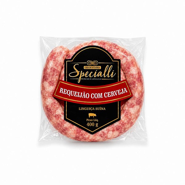 LINGUIÇA DE PERNIL COM REQUEIJÃO, CERVEJA E BACON - 400g - SPECIALLI