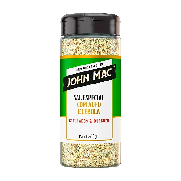 SAL ESPECIAL COM ALHO E CEBOLA - GRELHADOS & BURGER - JOHN MAC - 410g