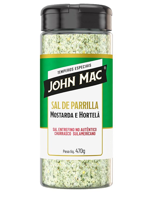 SAL DE PARRILLA ASSADOR COM MOSTARDA E HORTELÃ - JOHN MAC - 470g
