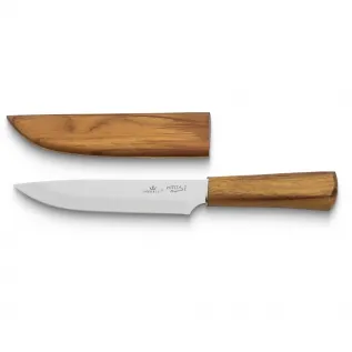 Faca de Churrasco Inox Hitita 8 Pol Com Bainha de Madeira - Imperial