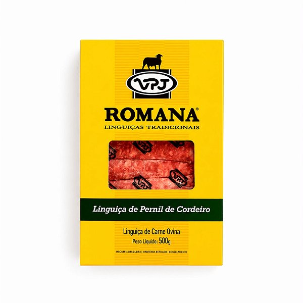 LINGUIÇA ROMANA DE CORDEIRO DORPER VPJ - 500g