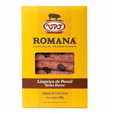 LINGUIÇA ROMANA DE PERNIL DUROC VPJ - 500g