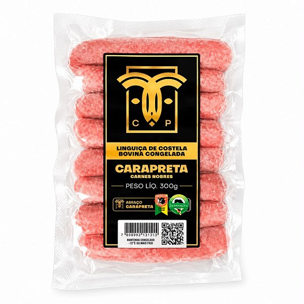 LINGUIÇA DE COSTELA ANGUS - CARAPRETA - 300g