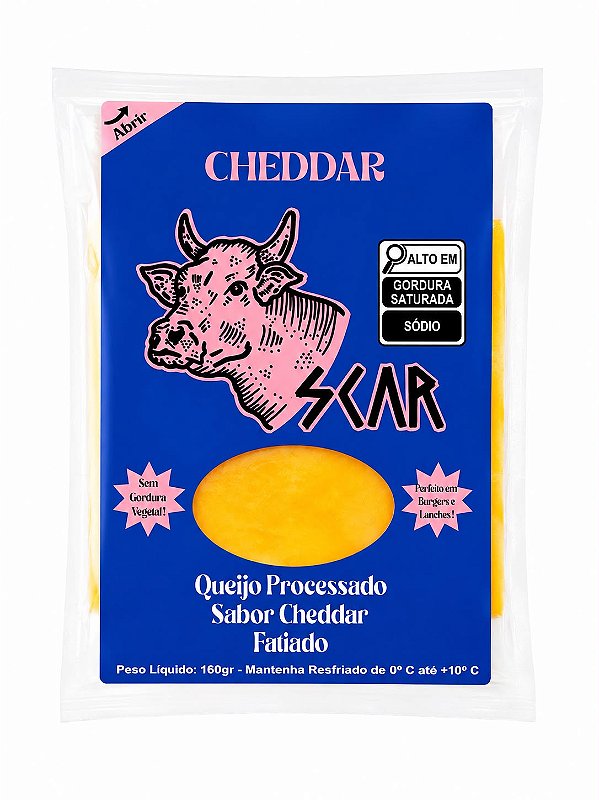 CHEDDAR 6 FATIAS - SCAR 160g