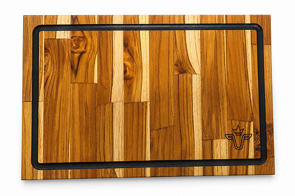 TÁBUA DE CORTE EM TECA - EBEEF - 30 X 40 cm