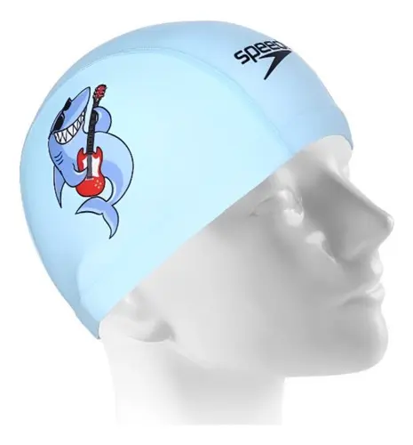 Touca de Tecido Speedo Azul/Tubarão Infantil