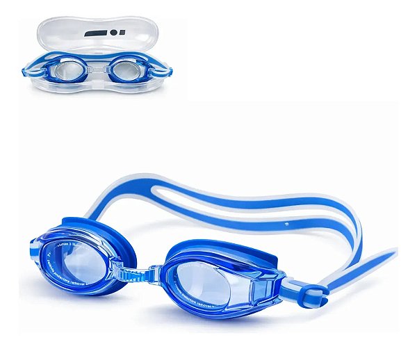 Óculos de Natação Antiemçante Speedo Izy! Small Ajustavel Proteção Ultravioleta para Iniciantes AZUL