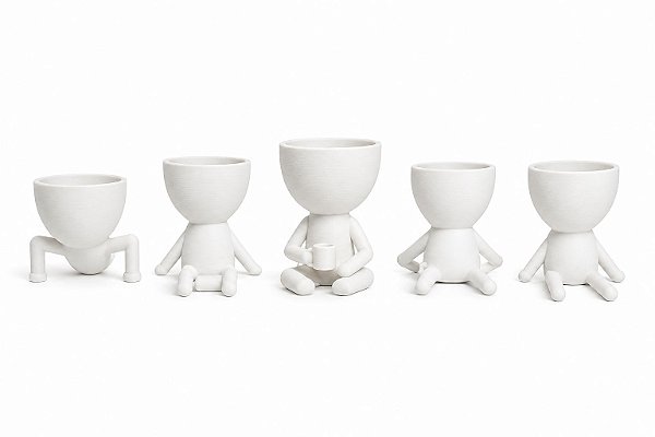 Kit 4 Vasos Roberts Plantas Suculentas Divertido Decorativo Este produto está indisponível. Por favor,