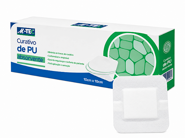 CURATIVO DE PU ABSORVENTE M-TEC 10x10cm