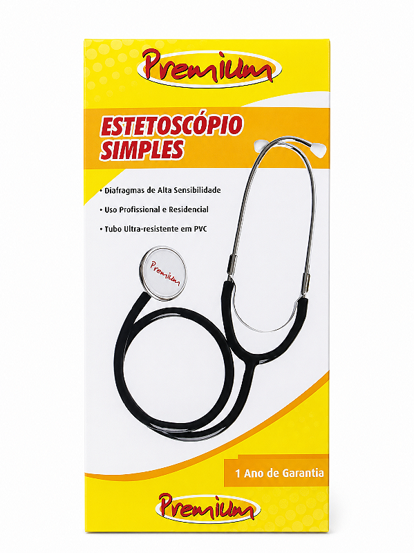 Estetoscópio Simples Adulto Profissional Premium