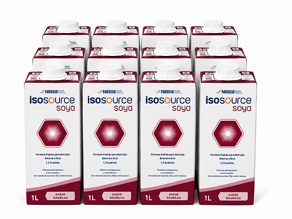 Dieta Enteral Isosource 1.2 Soya Nestlé Caixa C/12 Unidades