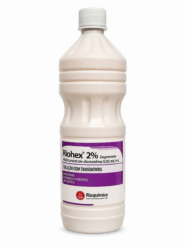 Antisséptico Riohex Clorexidina 2,0% 1 Litro Rioquímica