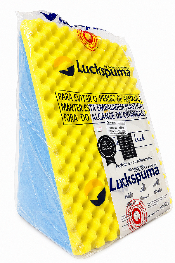 Encosto Triângular Caixa de Ovo Luckspuma c/ Capa